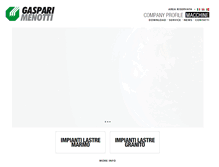 Tablet Screenshot of gasparimenotti.it